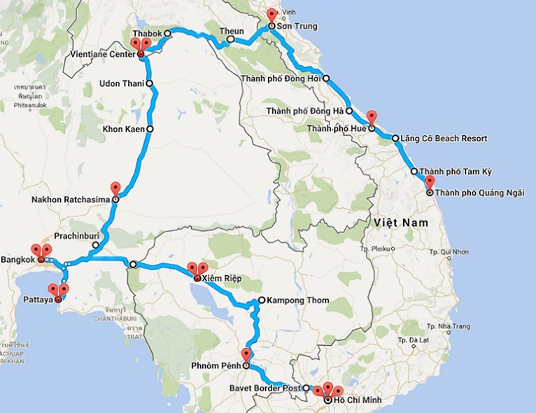 tour xuyen 4 nuoc dong nam a bang exciter