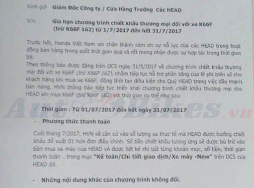 honda viet nam sap ngung ho tro phi dang ky air blade