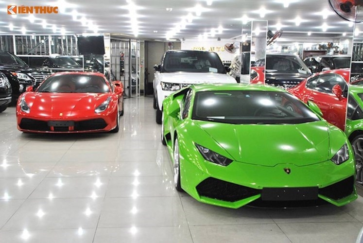 bugatti 50 ty cung hang loat sieu xe tai showroom sai gon