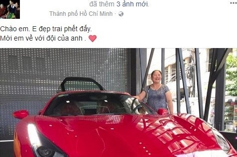 ca si tuan hung so huu sieu xe ferrari 16 ty dong