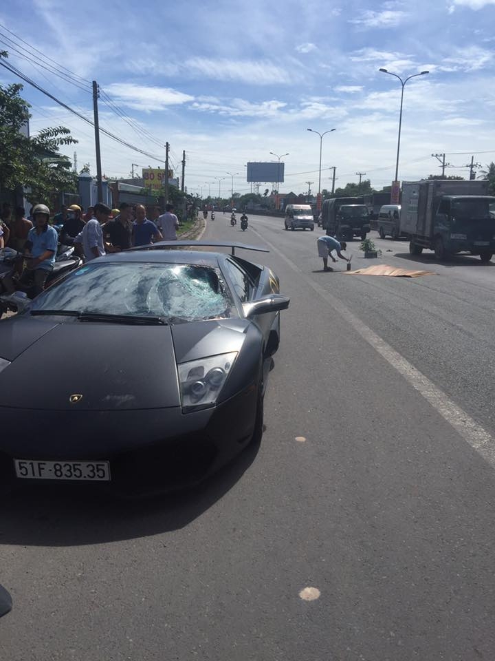 sieu xe lamborghini gap tai nan nghiem trong tai dong nai
