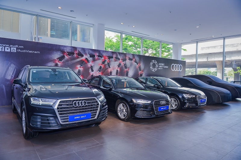 Audi bàn giao lô xe phục vụ sự kiện APEC 2017 audi ban giao lo xe phuc vu su kien apec 2017
