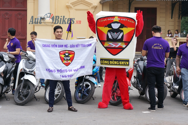 Dàn Honda SH khuấy động thành phố Cảng dan honda sh khuay dong thanh pho cang