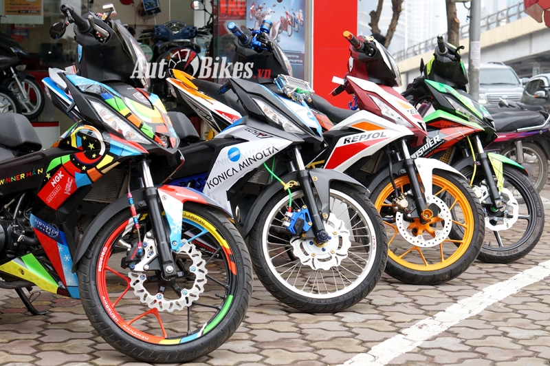 dan honda winner 150 do khoe dang tai ha noi