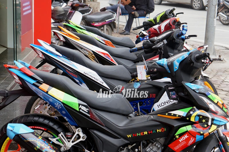 dan honda winner 150 do khoe dang tai ha noi