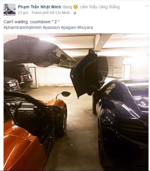 dai gia minh nhua dua sieu xe pagani huayra di dang ky