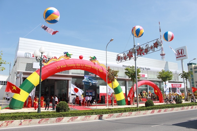 honda mo dai ly o to 5s moi tai thai binh