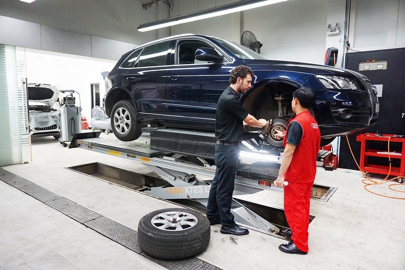 cham soc toan dien xe audi tai viet nam