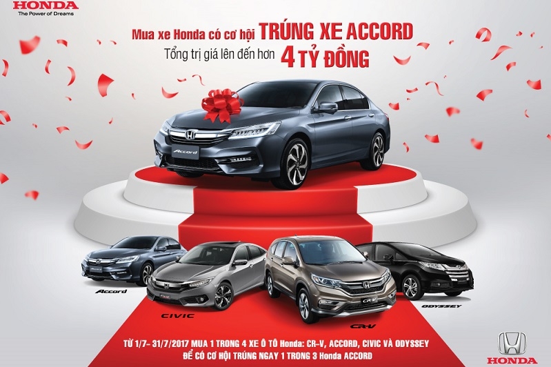 o to honda don dap giam gia khuyen mai khung