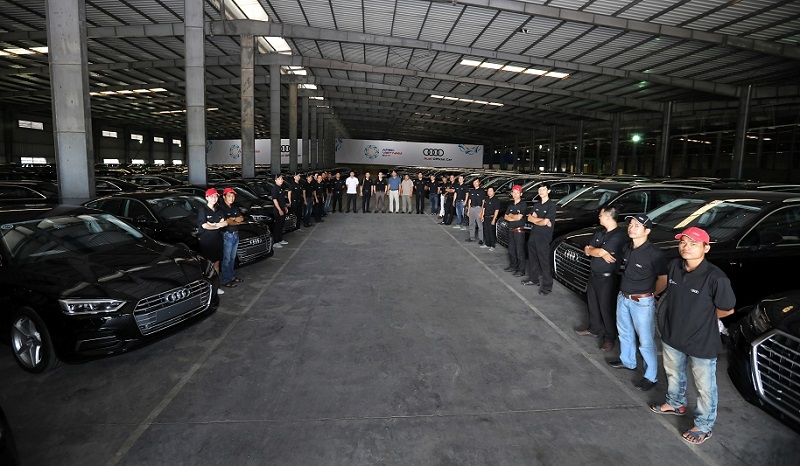 audi hoan tat ban giao o to phuc vu apec 2017