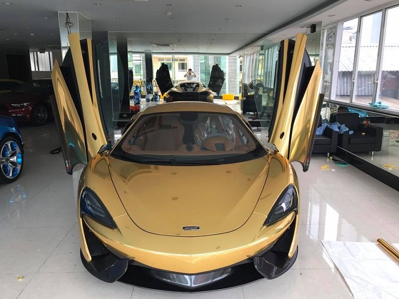 sieu xe mclaren 570s ma vang cuc chat tai tp ho chi minh