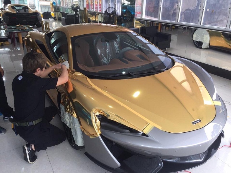 sieu xe mclaren 570s ma vang cuc chat tai tp ho chi minh