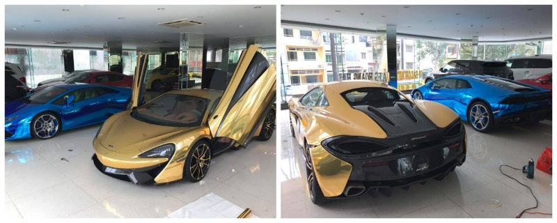sieu xe mclaren 570s ma vang cuc chat tai tp ho chi minh