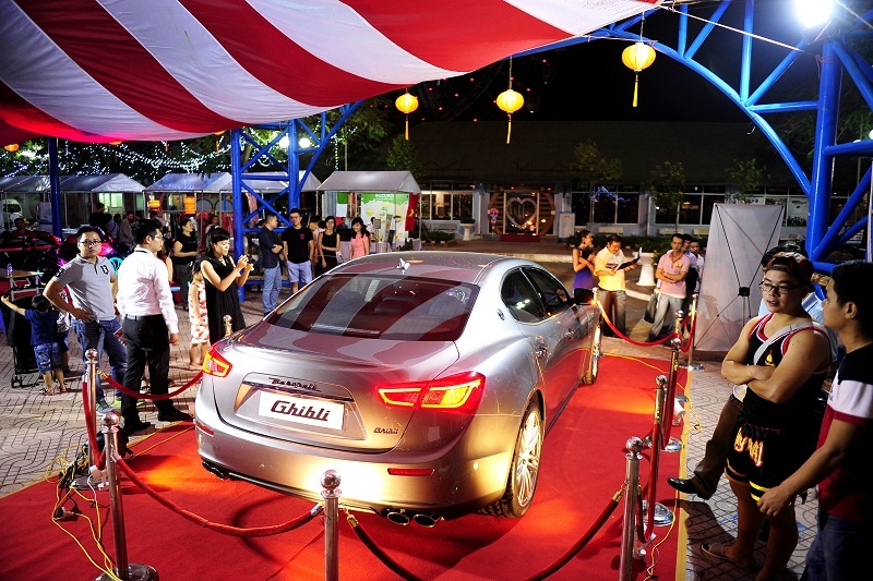 xe sang maserati ghibli tham du su kien tai ha noi