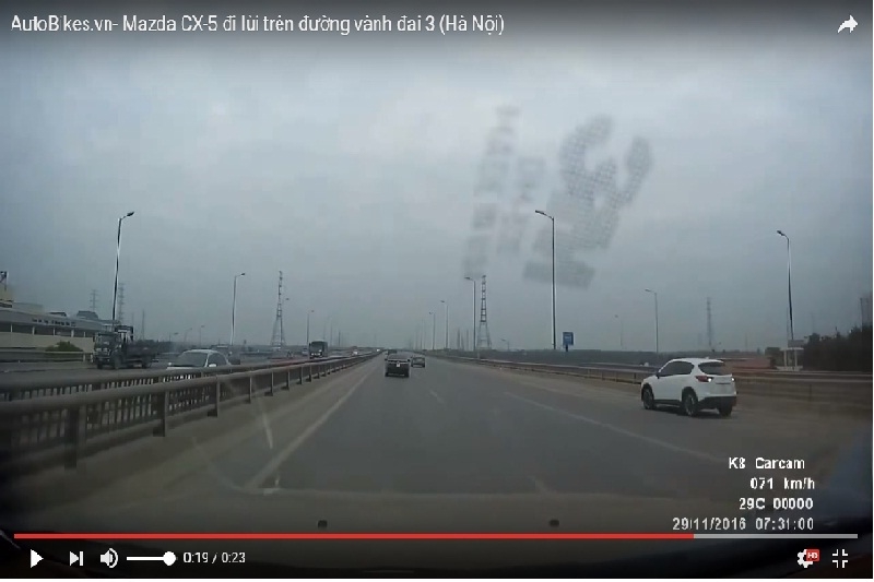 mazda cx 5 di lui tren duong vanh dai 3 tai ha noi
