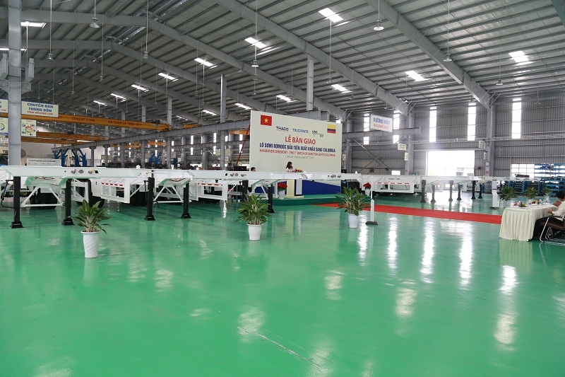 Thaco xuất khẩu sơmi rơmoóc sang Colombia thaco xuat khau somi romooc sang colombia