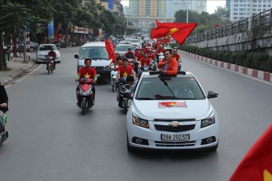 chevrolet cruze dong hanh cung u23 viet nam