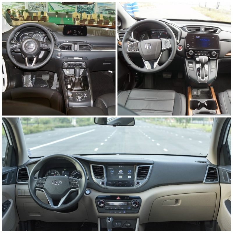 Soi chi tiết 3 đối thủ Mazda CX-5, Honda CR-V và Hyundai Tucson soi chi tiet 3 doi thu mazda cx 5 honda cr v va hyundai tucson