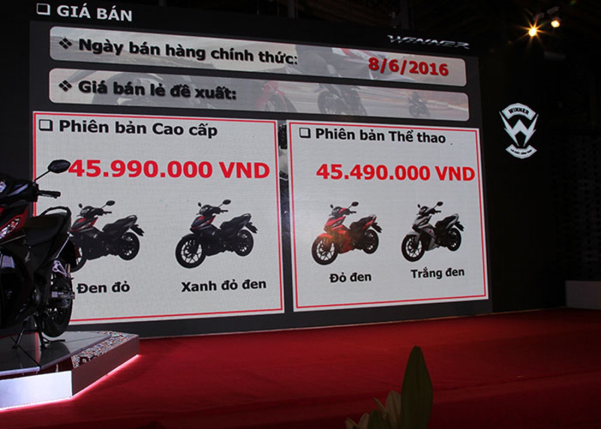 honda winner ban chinh thuc doi gia len 53 trieu