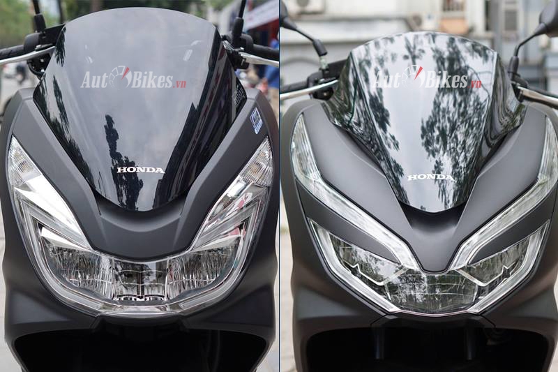 So sánh Honda PCX 2018 và PCX 2017
