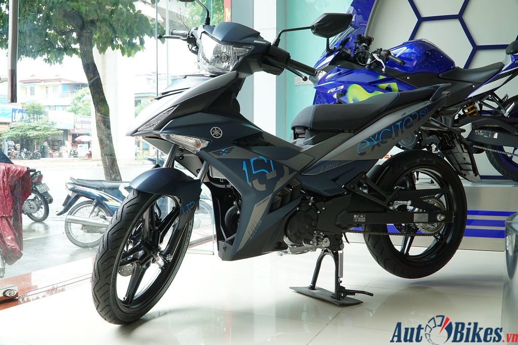 yamaha exciter 150 xanh xam ve dai ly gia 50 trieu dong