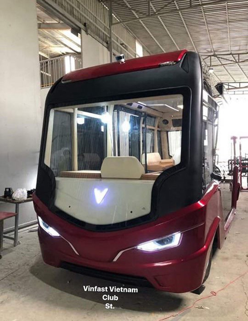 ro ri hinh anh xe buyt duoc cho la cua vingroup thiet ke doc dao