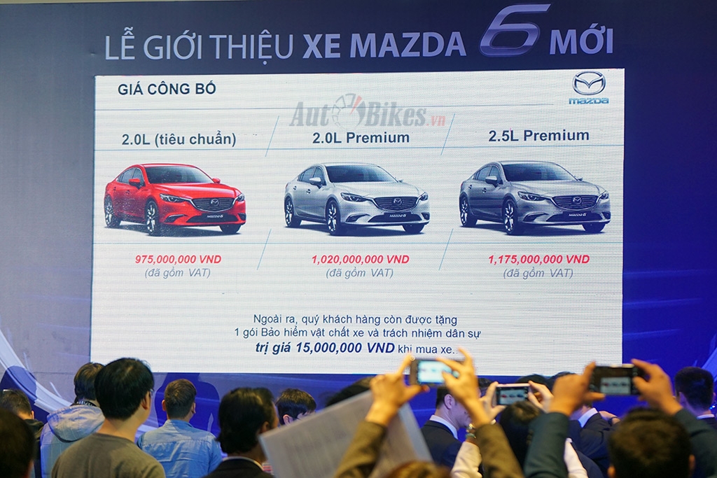 Mazda6 2017 giá từ 975 triệu tại Việt Nam mazda6 2017 gia tu 975 trieu tai viet nam