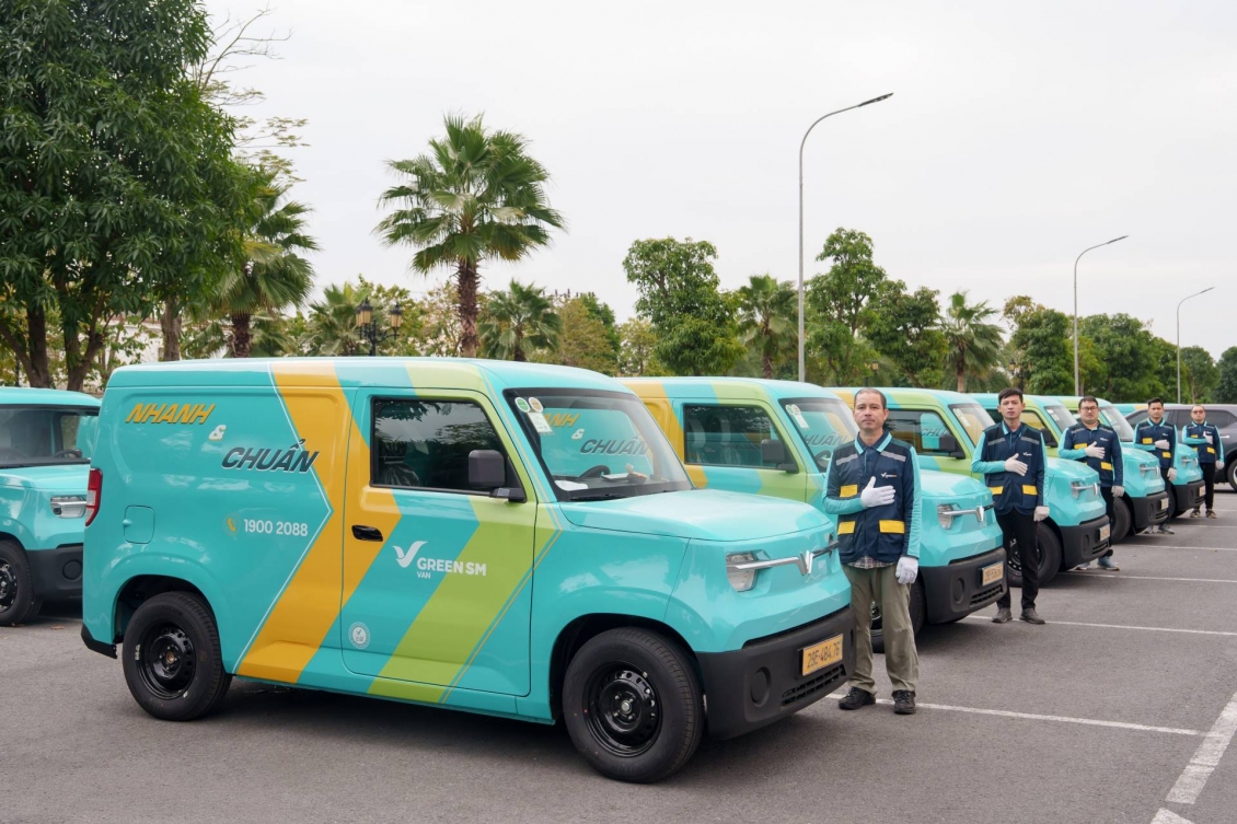 Xanh SM ra mắt dịch vụ vận chuyển hàng nội đô bằng xe tải điện