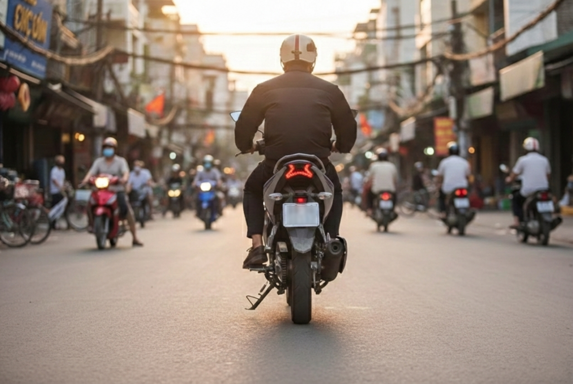 Quên gạt chân chống xe có thể bị phạt cao nhất lên tới 14 triệu đồng