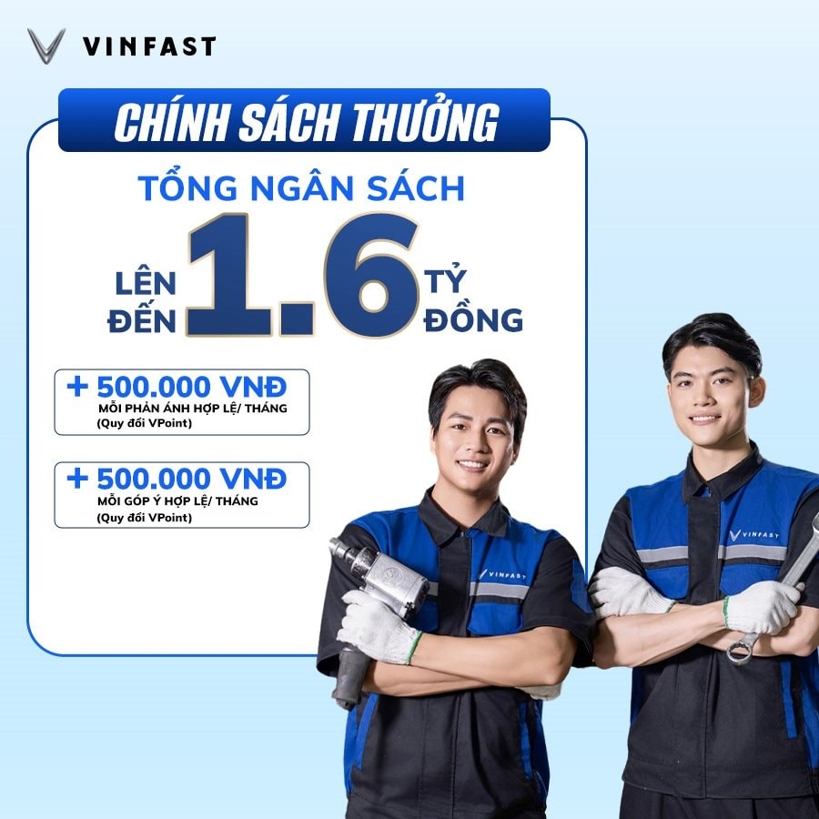 VinFast tặng quà cho khách hàng đóng góp ý kiến về chất lượng dịch vụ của hãng