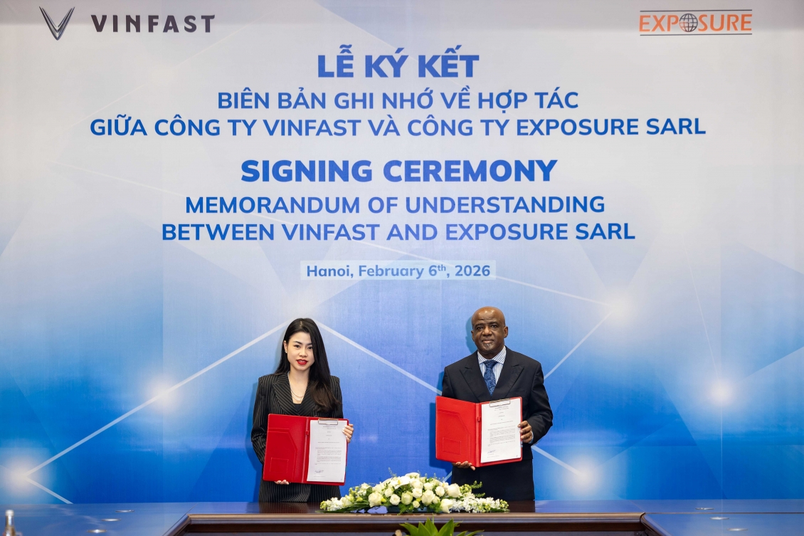 VinFast ký MOU triển khai taxi điện tại Congo, mở rộng hiện diện tại châu Phi