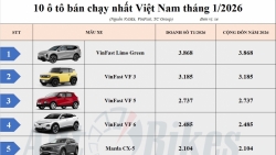 Top 10 ô tô bán chạy nhất Việt Nam tháng 1/2026: Limo Green dẫn đầu