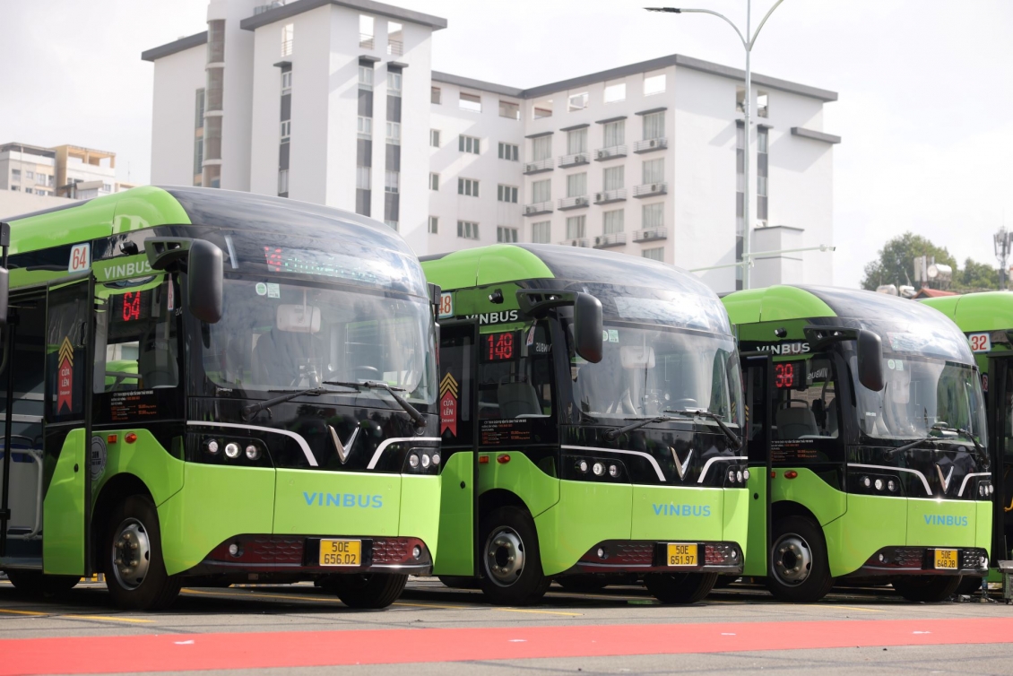 VinBus vận hành 9 tuyến buýt điện mới tại TP.HCM VinBus vận hành 9 tuyến buýt điện mới tại TP.HCM