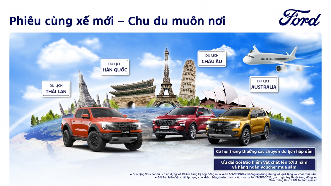 Ford Việt Nam ưu đãi lớn cho khách hàng mua xe trong tháng 3/2024