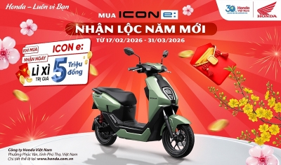 Honda Việt Nam ưu đãi đặc biệt cho ICON e: