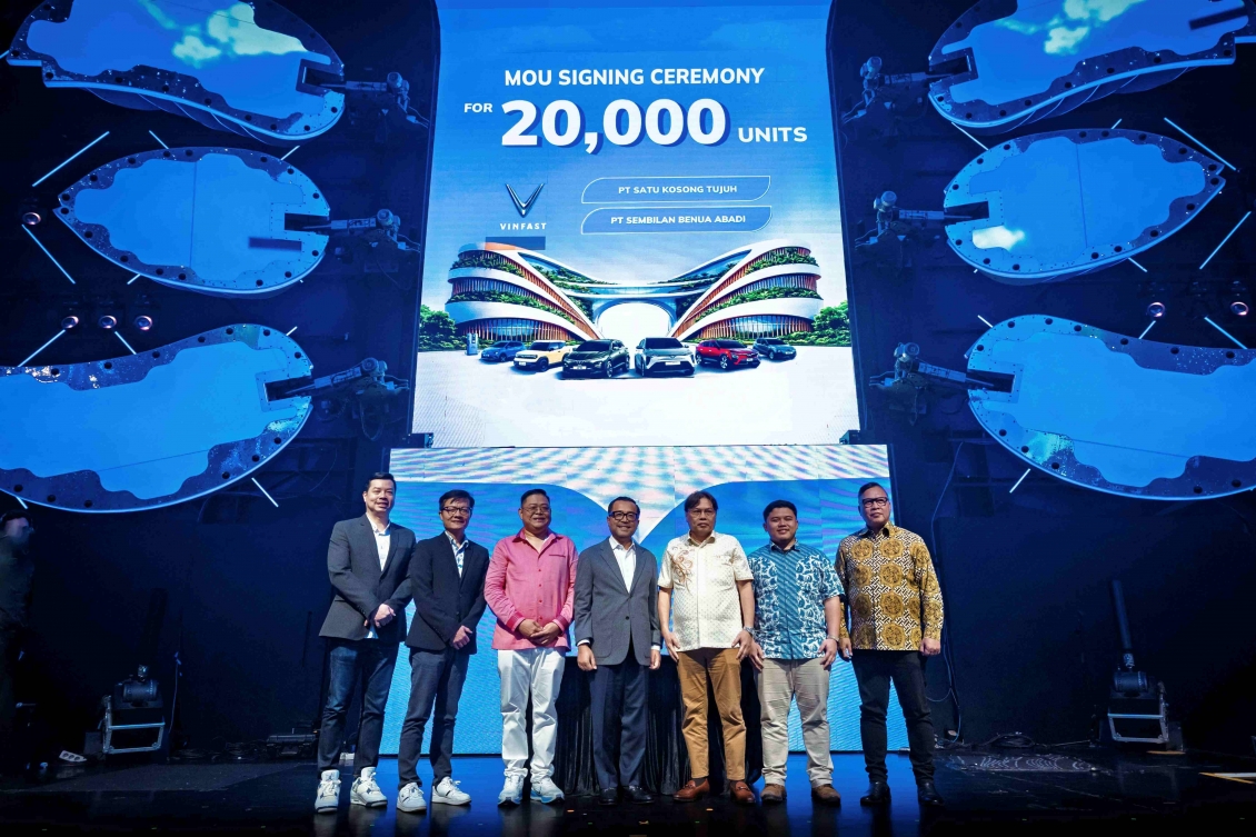 VinFast chốt thương vụ 20.000 xe điện với đối tác Indonesia