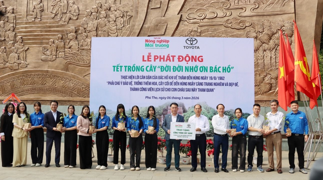 Toyota đồng hành cùng chương trình “Tết trồng cây ” Xuân Bính Ngọ 2026
