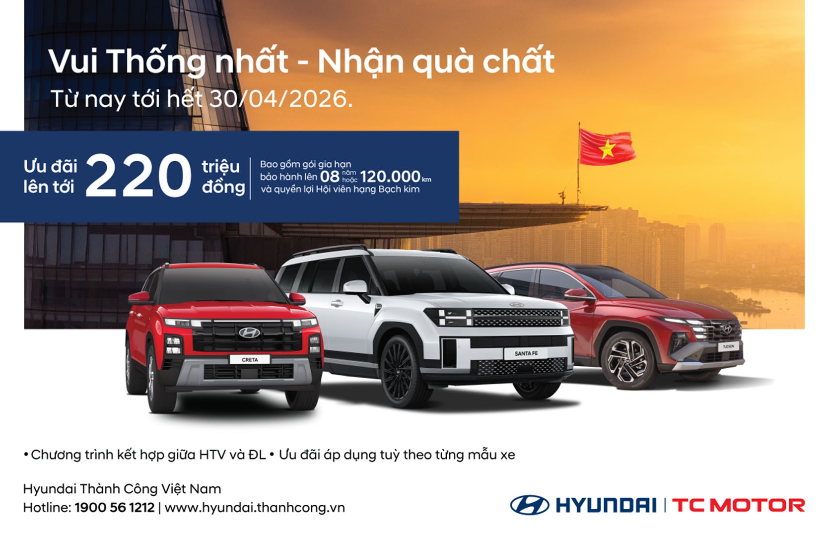 Hyundai mạnh tay ưu đãi cho nhiều mẫu xe, cao nhất lên đến 220 triệu đồng