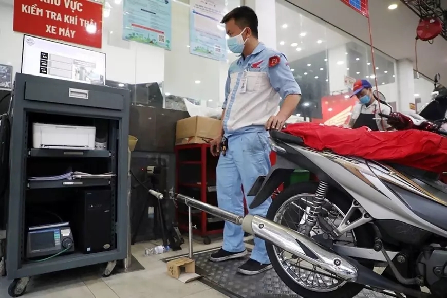Chốt thời điểm kiểm định khí thải xe máy tại Hà Nội và TP. Hồ Chí Minh