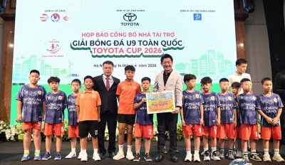 Khởi động Giải bóng đá U9 toàn quốc Toyota Cup 2026