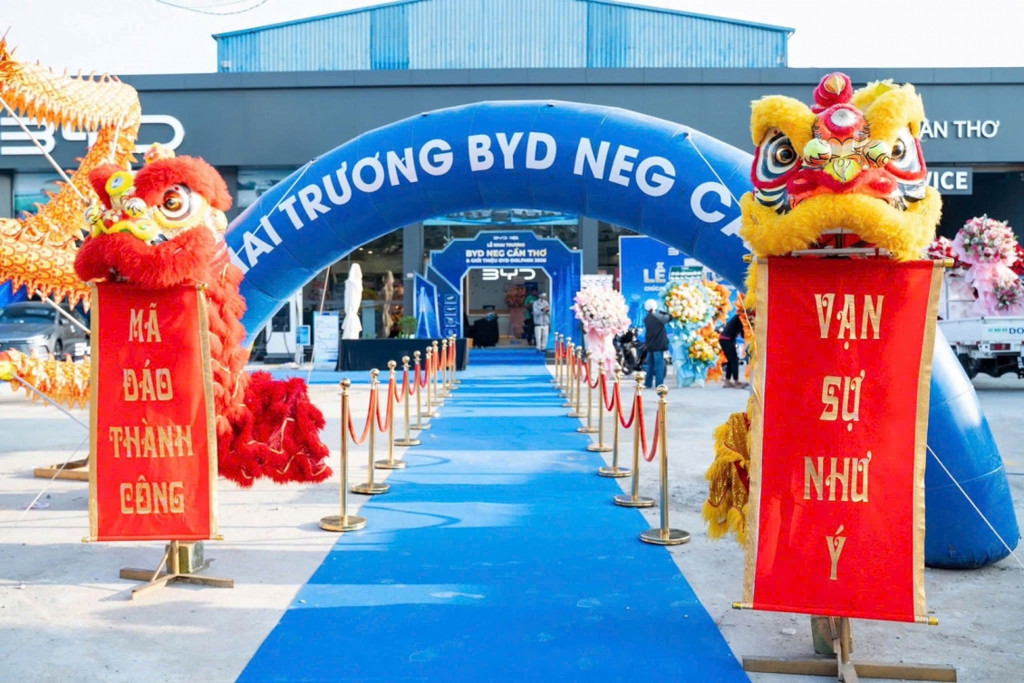 BYD khai trương showroom chuẩn 4S tại Cần Thơ