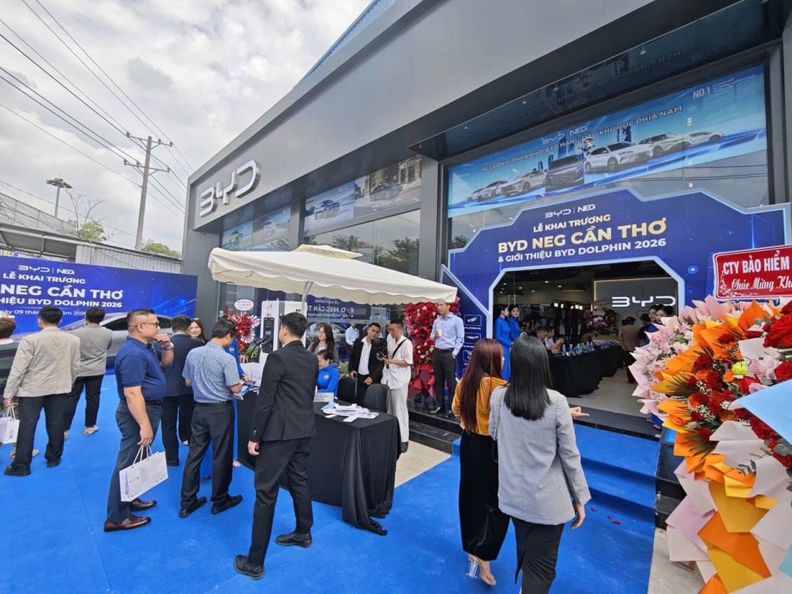 BYD khai trương showroom chuẩn 4S tại Cần Thơ