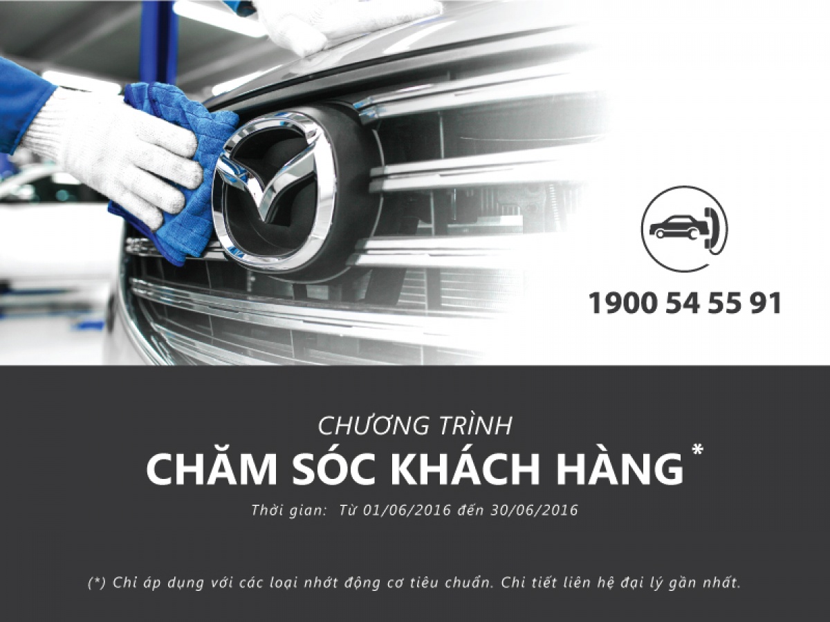 giam gia uu dai dich vu cho xe mazda trong thang 6
