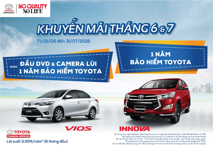 Mua Toyota Vios, Innova được tặng bảo hiểm thân vỏ mua toyota vios innova duoc tang bao hiem than vo