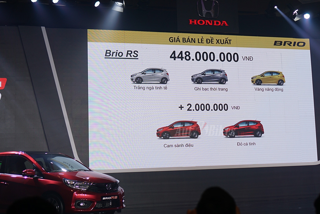 honda brio gia tu 418 trieu dong tai viet nam