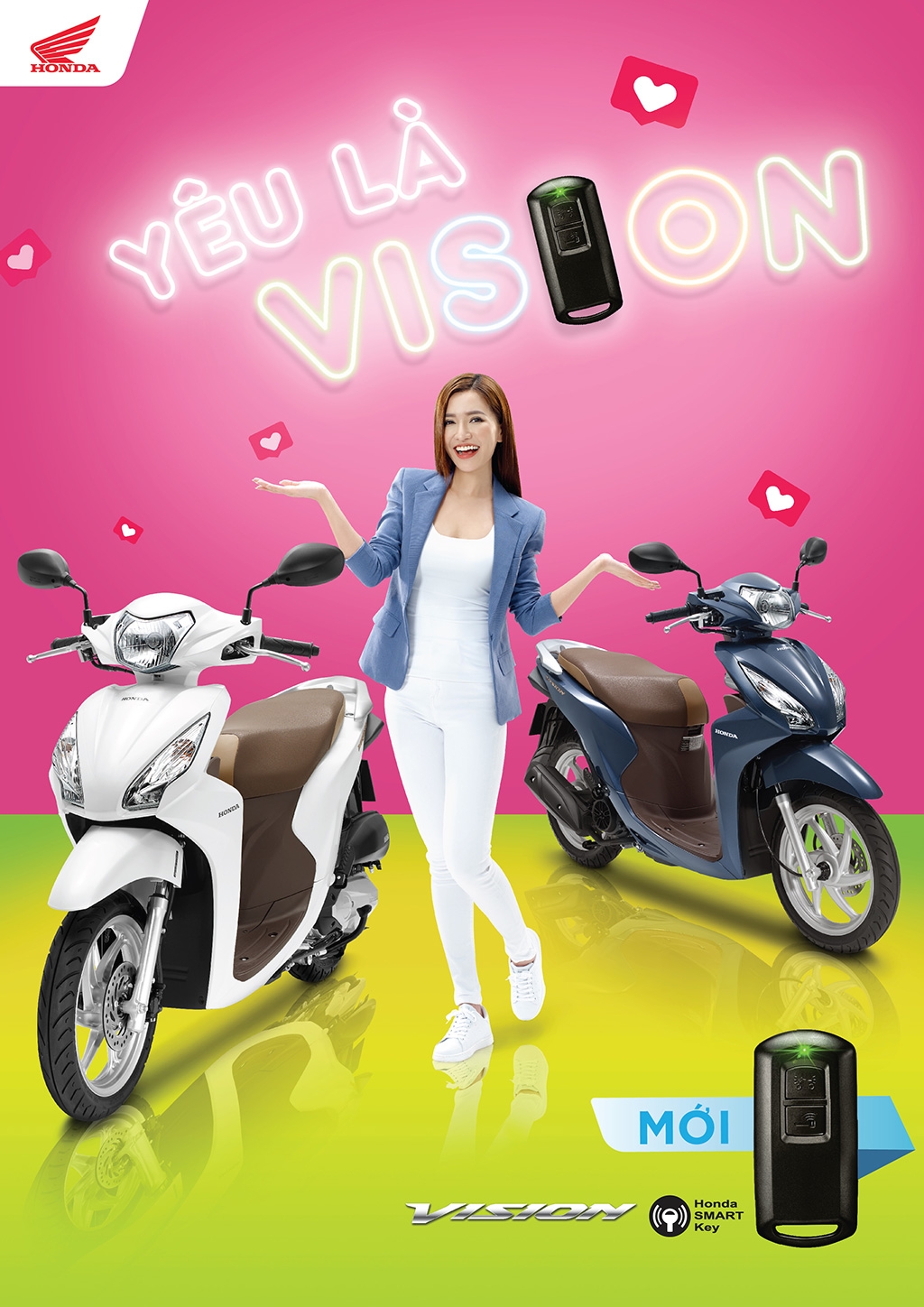 Honda Vision smartkey 2019 ra mắt, giá tăng 1,5 triệu đồng