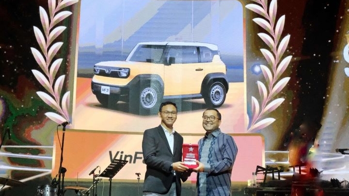 VinFast VF 3 được vinh danh tại Indonesia