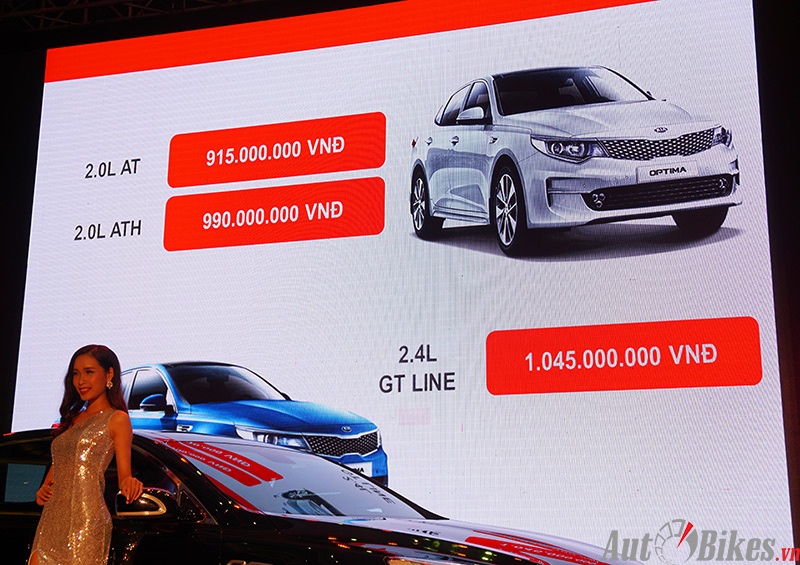 Kia Optima 2016 giá từ 915 triệu tại Việt Nam kia optima 2016 gia tu 915 trieu tai viet nam
