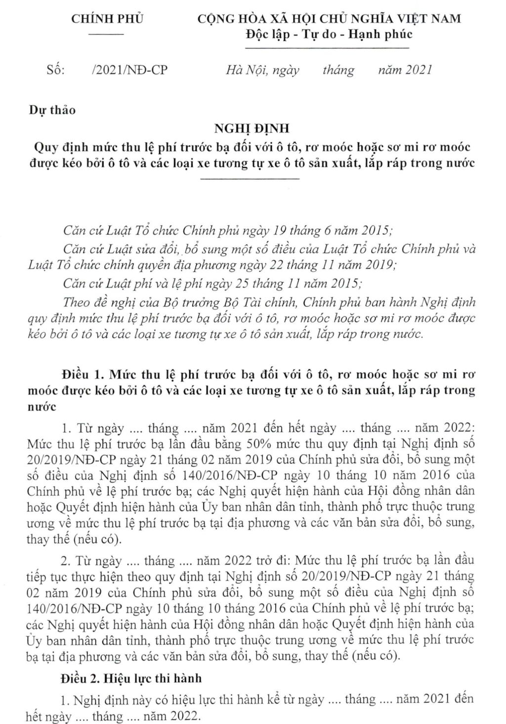 Lệ phí  trước bạ ô tô sẽ giảm từ 15/11 ?