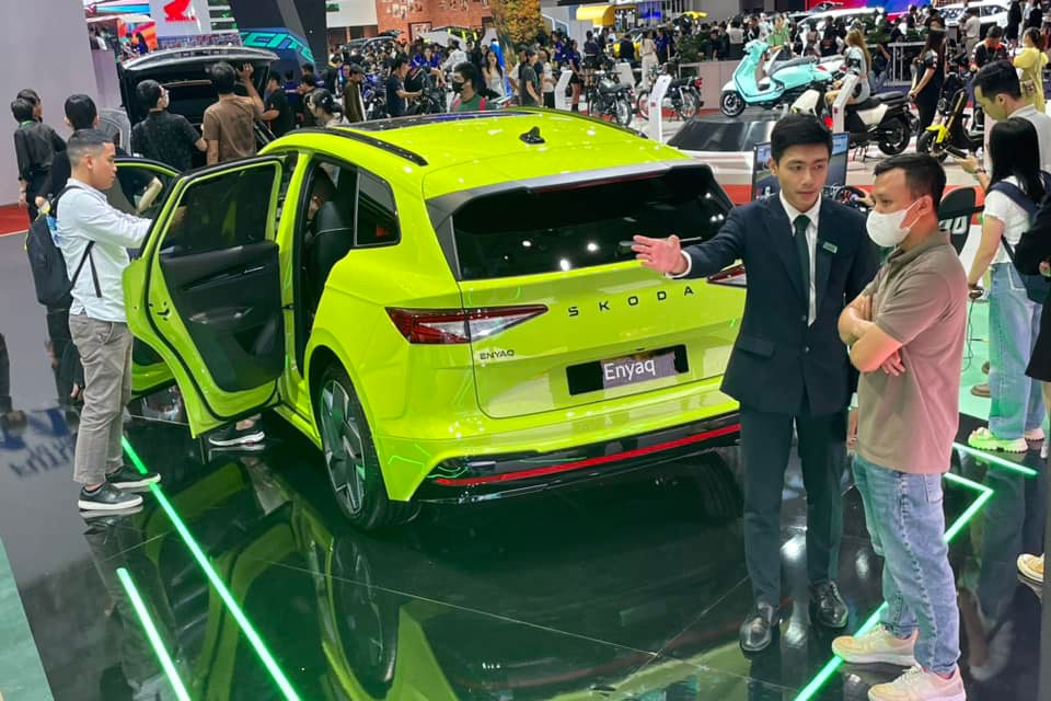 Cận cảnh xe điện Skoda Enyaq iV đầu tiên tại Việt Nam, chạy tới 500km/1 lần sạc